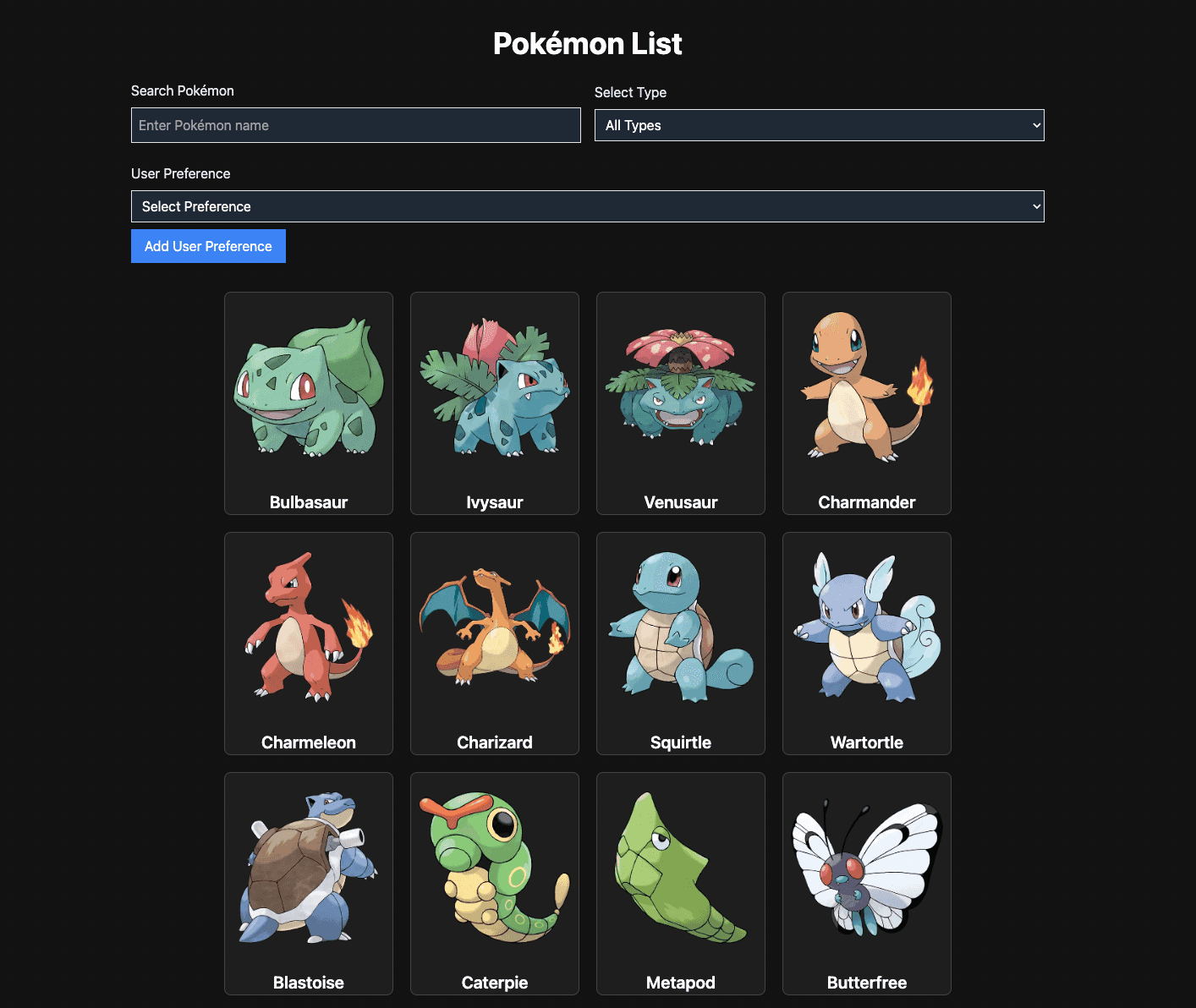 Screenshot of The Pokemon Repo